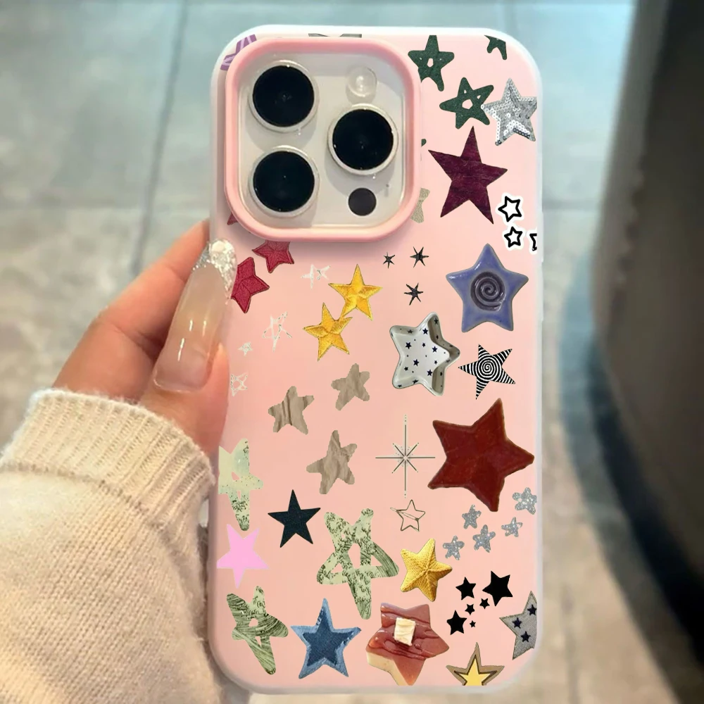 Für Samsung Galaxy S21 S26 S25 S24 S23 S22 Ultra Plus FE Hülle Retro Sterne Luxus-Cover Für A37 A36 A54 A55 A56 Stoßfeste Schutzhülle – Detail 2