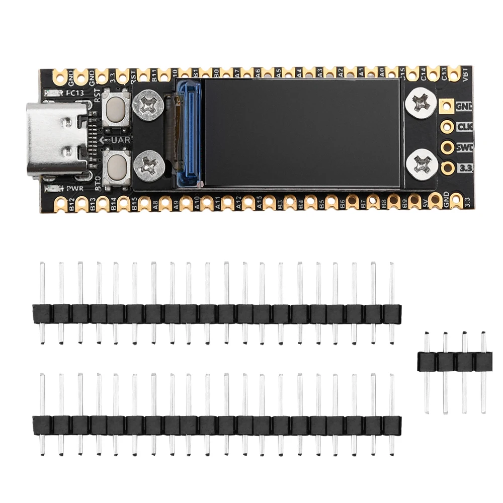 STM32F103C6T6 STM32F103C8T6 Minimum System Board Flash Microcontroller Development Board MCU with 0.96-inch LCD Screen