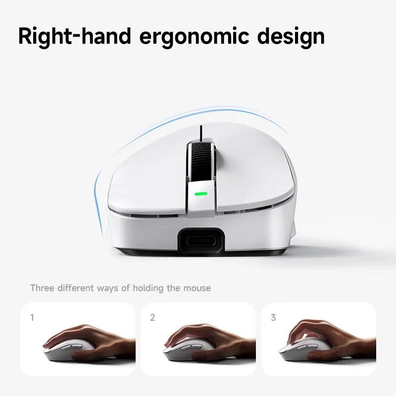 

MCHOSE A7 Ultra RE 2.4G wireless three mode glass layer mouse dual 8K 20000fps 42000DPI 750IPS long endurance lightweight mouse