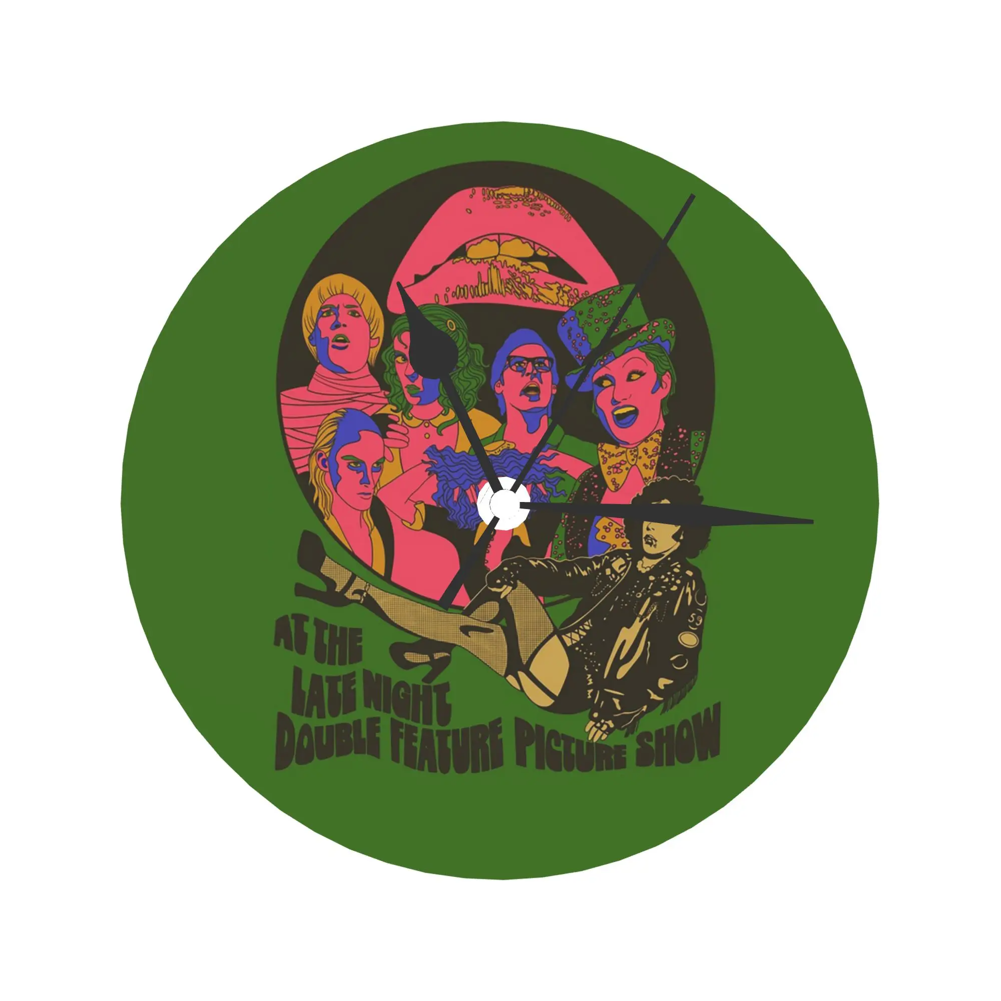 

Настенные часы с двойными функциями, украшение комнаты, бесшумные круглые часы для спальни, гостиной, кухни, дома