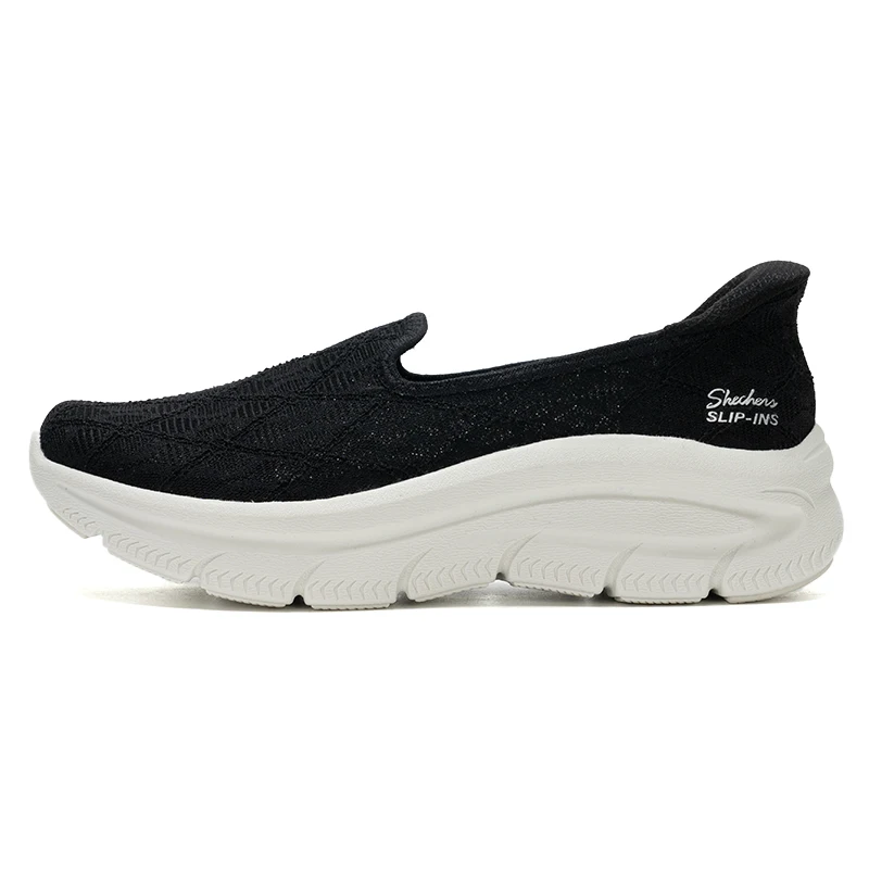 

Skechers Casual Shoes Lightweight Breathable Women's Shoes Shallow Mouth Single Shoes Retro Mom Shoes Daily Sports Shoes 159287-Blk