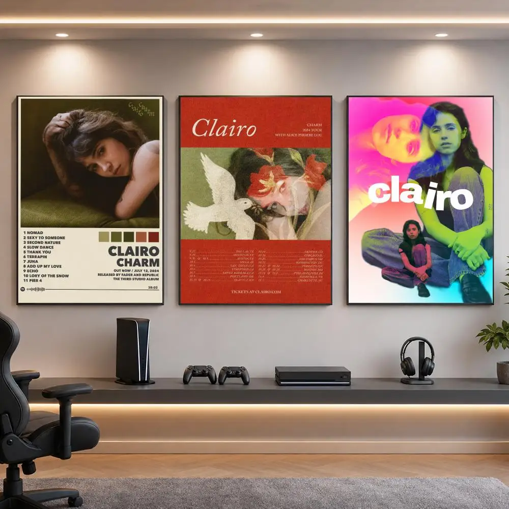 Singer C-Clairo Indie Pop Poster HD Removable Wall Art Gift Bedroom Lounge Dorm Office Gaming Cafe Bars
