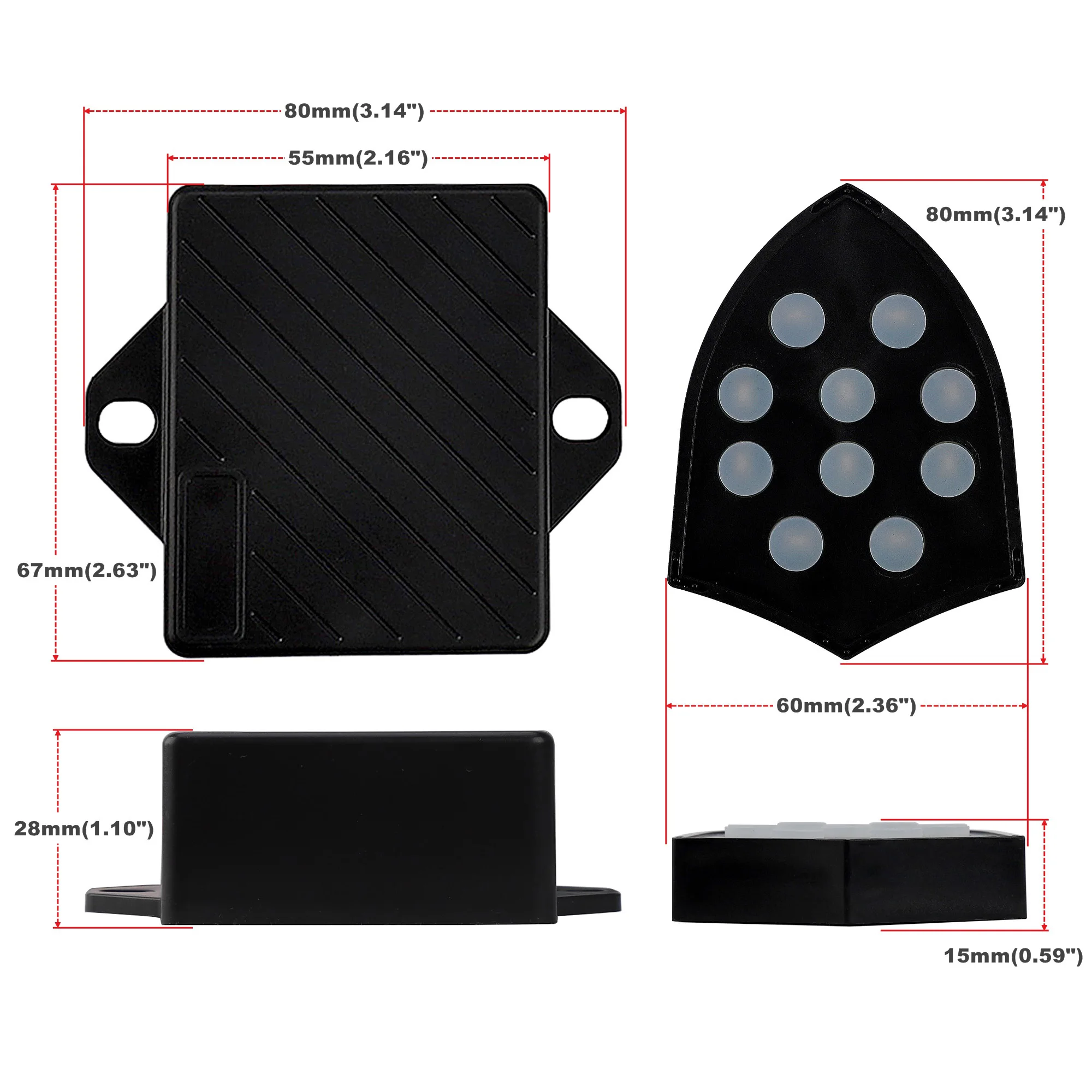 Puri Tones Universal Electronic Horn 10 Sound Claxon Musical 12V-24V Controller Regulator Monitor Modifikationszubehör – Detail 5