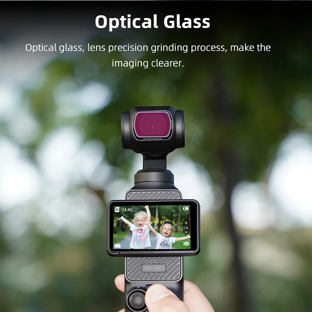 BRDRC Pocket 3 Lens Filter Set for DJI OSMO Pocket 3 Handheld Gimbal Camera ND8 ND16 Filters Adjustable CPL Photograph Accessory