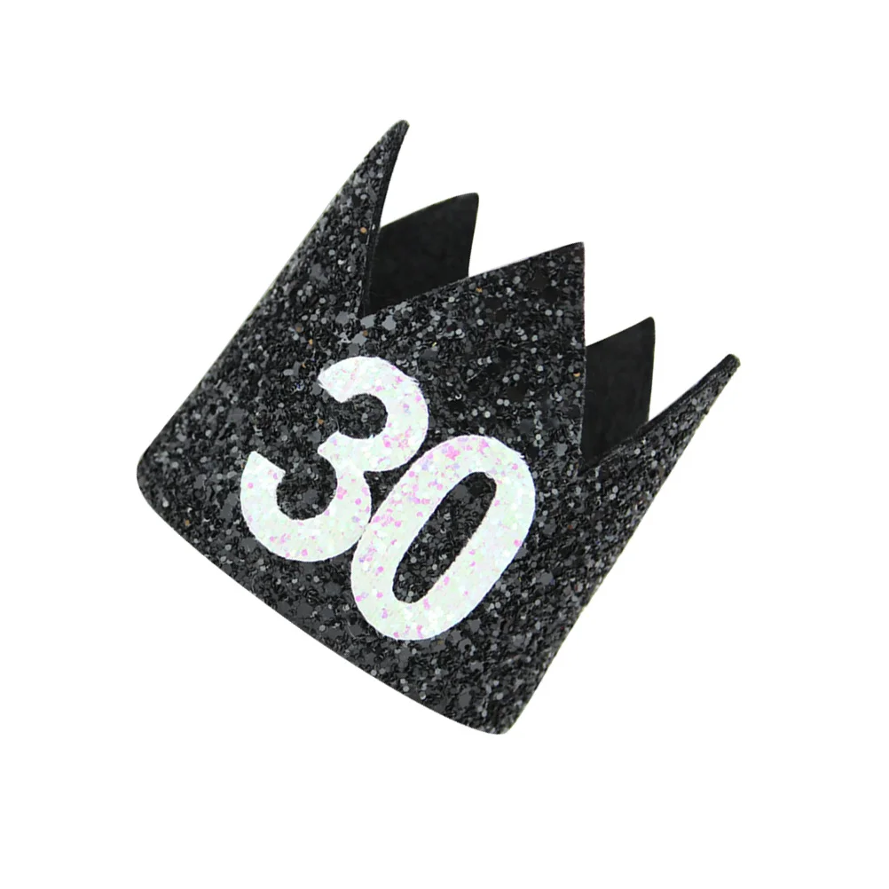 

Glitter Crown Birthday Hats 30 Piece Shiny Party Headpieces for Adults Costume Dress Up Event Decorations Celebration