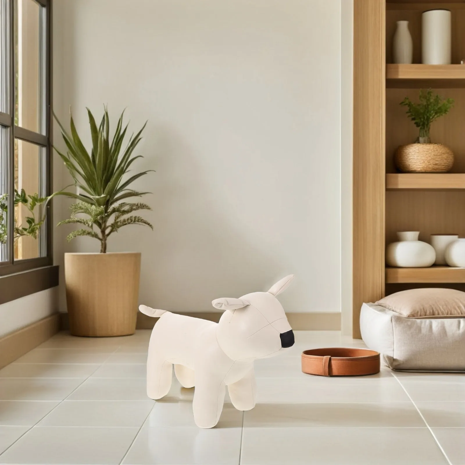 Suporte de exibição para animais de estimação 16.51x11.40x5.70in manequim de cachorro pu para decoração de loja de varejo rack de roupas para cães para animais de estimação