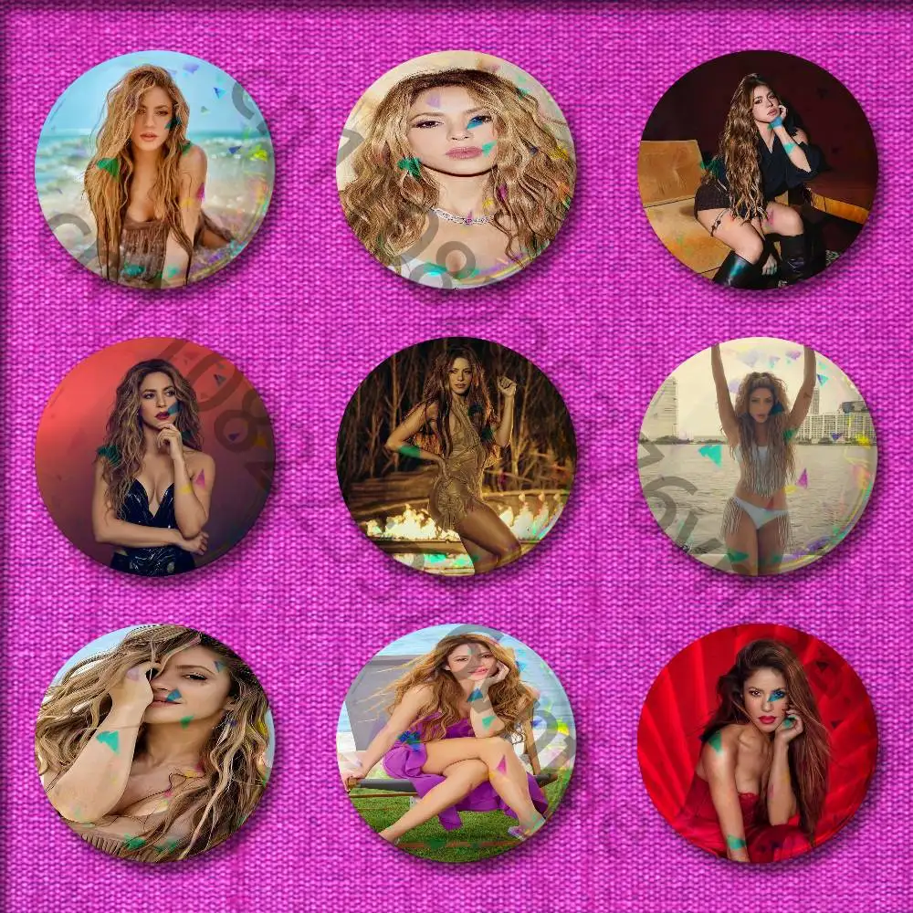 

Singer S-Shakira Badge For 32mm 25mm 75mm 44mm 58mm Round Pin Brooch Insignia Cover Backpack