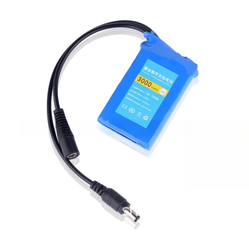 무선 카메라에 적합한 12V 3000mAh 휴대용 폴리머 리튬 배터리 가열 및 절연 조끼/신발 충전식 배터리