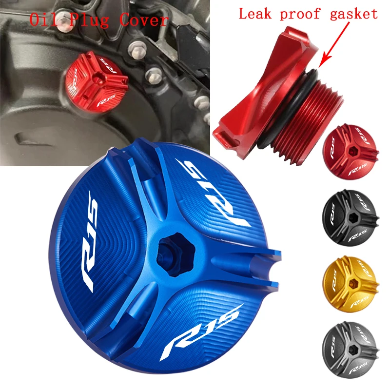Para Yamaha YZF-R15 YZFR15 YZF R15 V3 V4 motocicleta CNC cubierta de llenado de aceite de motor accesorios de protección