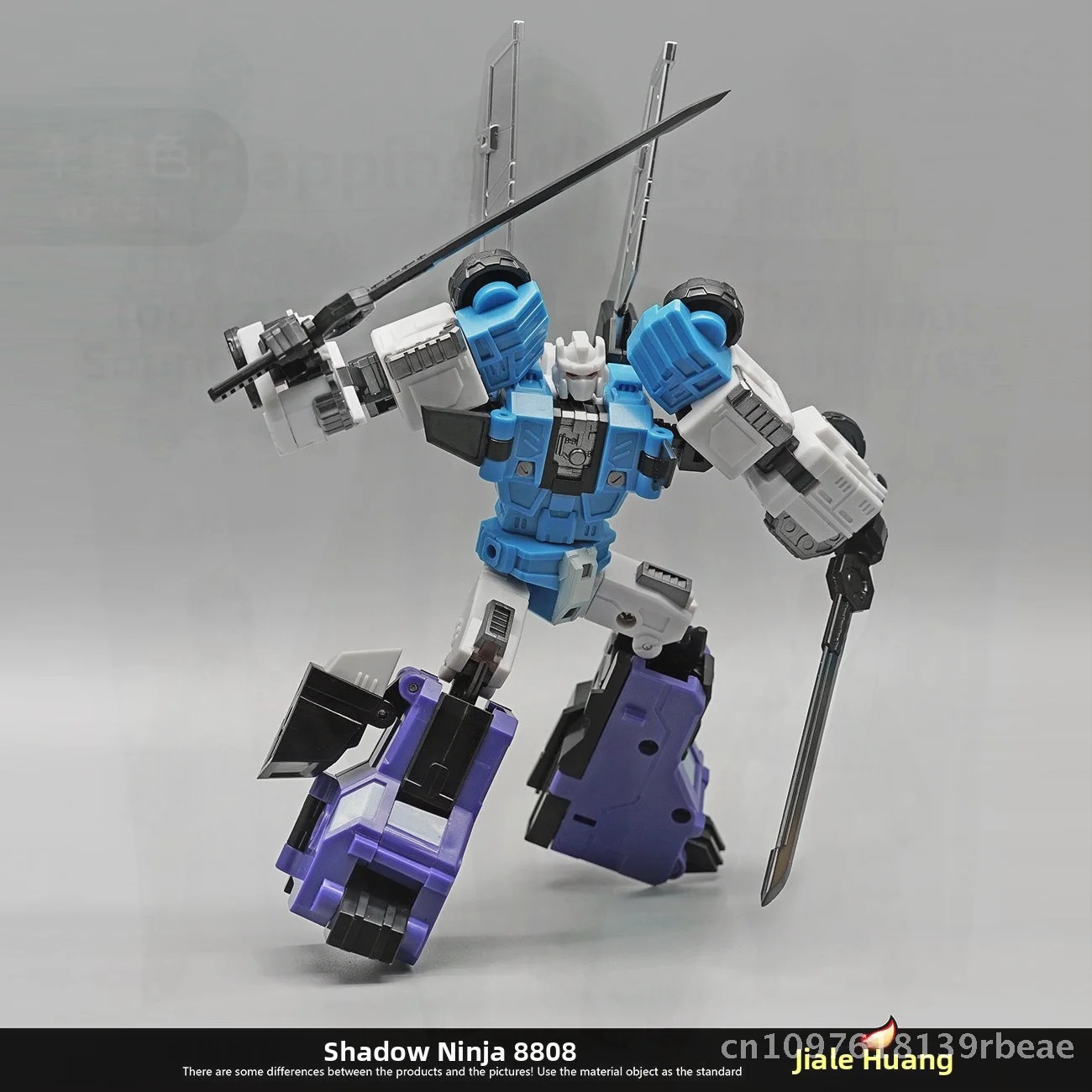 Jialehuang 8808 Ninja Warrior Staff Transformacja Zabawka Sześcio-zmienny Tryb Zwierzęcy Model Plastikowy Prezent dla Chłopców Dzieci