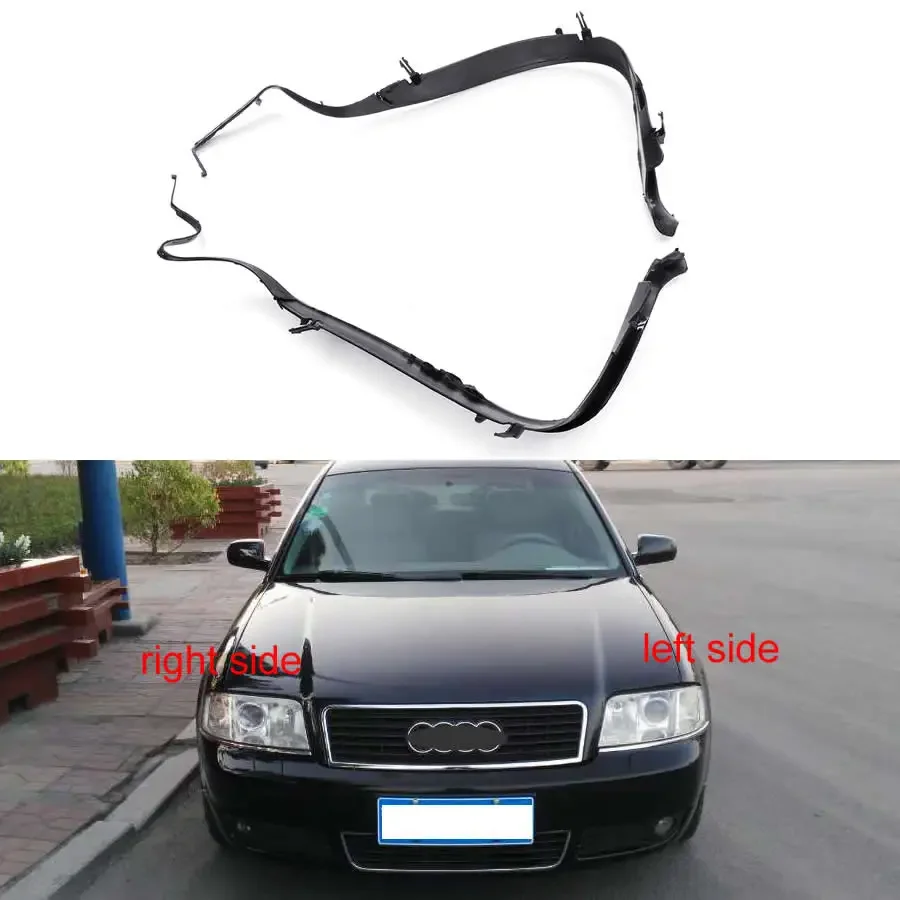 For Audi A6 C5 2003 2004 2005 Headlight Rubber Sealing Strip Trim Headlamp Decorative Black Waterproof Strip