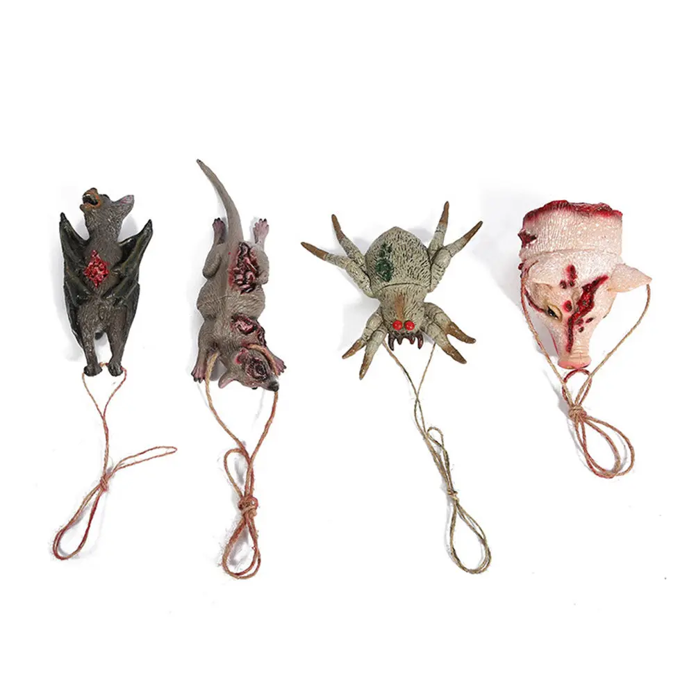 

Bloody Mouse Hanging Ornament For Halloween Decoration Scary Animal Chain Party Props Garden Door Decor Hanging Ornaments