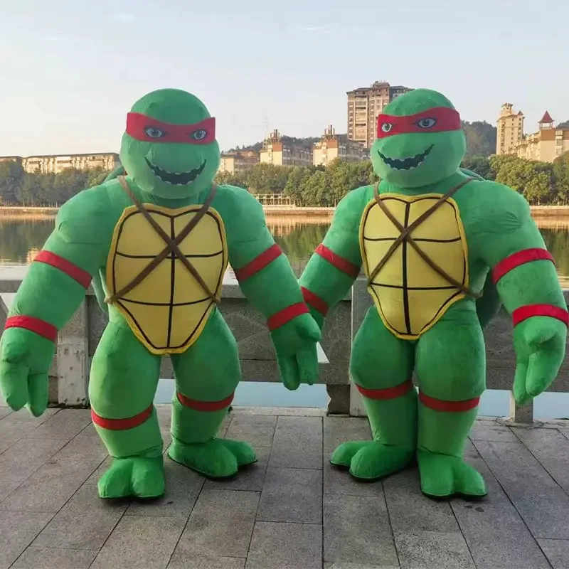 Novo traje inflável da mascote da tartaruga para adulto mascote de pelúcia anime halloween tartaruga carnaval vestido terno fursuit sem bateria