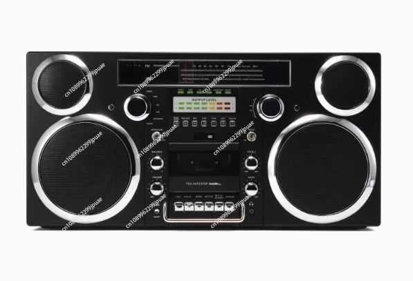 

- Портативная бумбокс в стиле — CD-плеер, кассетный плеер, FM-радио, USB, беспроводной Bluetooth-динамик — серебристый