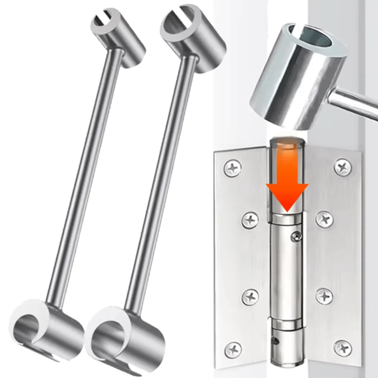 Double headed hinge seam adjustment wrench, door hinge repair wrench household hinge seam repair manual tool labor-saving wrench