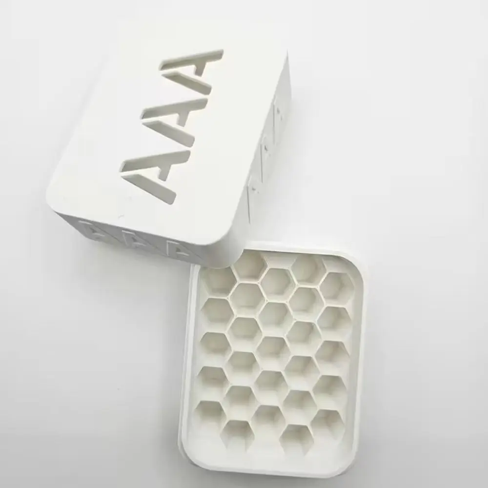 3D Printed Battery Storage Box 27 Slots Honeycomb Design Battery Storage Organizer AA/AAA Stackable Decorative Battery Holder