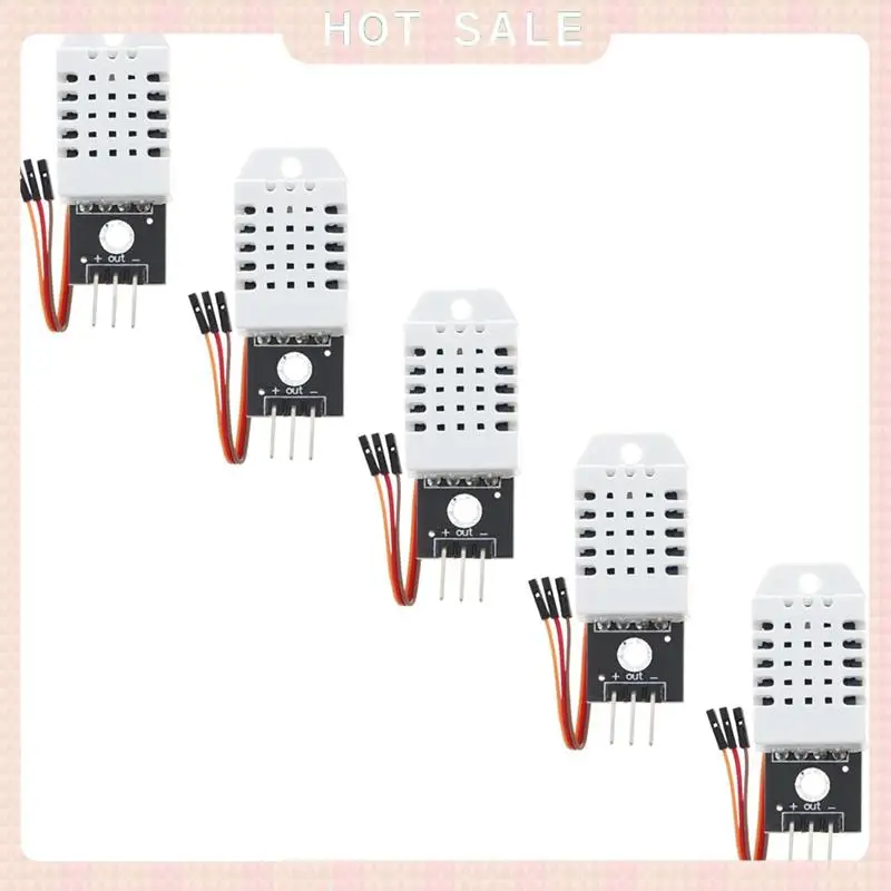 24-часовой датчик температуры и влажности для Arduino, для Raspberry Pi — включая соединительный кабель, 5 шт. Прочный Ea