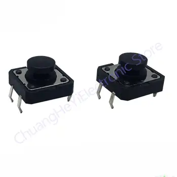 촉각 푸시 버튼 스위치 순간 마이크로 스위치 버튼, DIP 스퀘어 헤드, 12x12x7.3mm, 20 개 