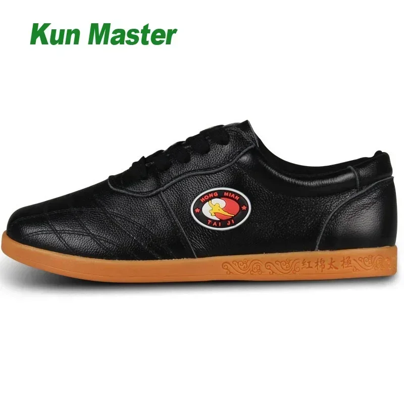 Genuine Leather Breathable Kung Fu Tai Chi Shoes Martial Art Shoes Wushu Sport Sneakers Cowhide Leather Unisex Men Women 2022