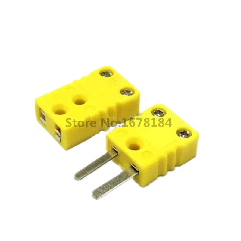 2PC thermocouple K type temperature sensor connector Female Male socket quick connector