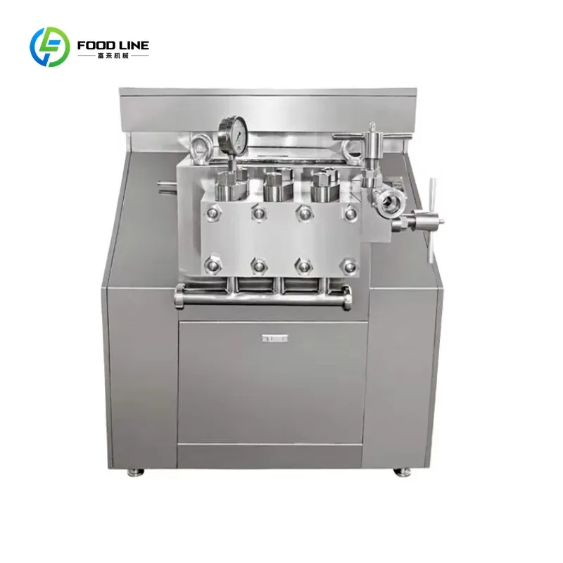 High Pressure Milk Homogenizer for Ice Cream Dairy Emulsifying Machine for Yogurt Factory Custom
