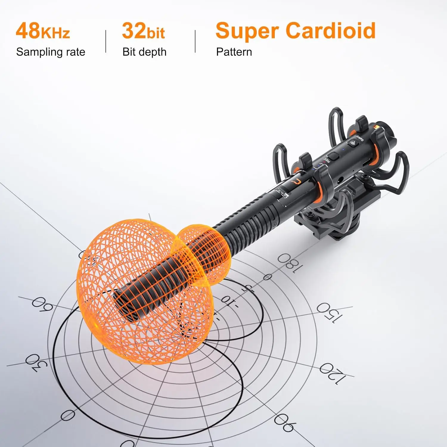 COMICA VM40 Shotgun Microphone with Wireless Modes, 48kHz/32-bit, 32GB Storage, Super Cardioid Camera Mic for Filmmakers, Vlogge