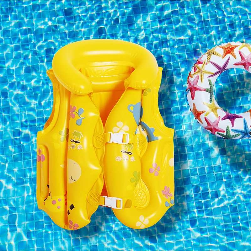 Children's swimming ring learning swimming thickened buoyancy inflatable vest baby floating ring underarm life jacket life buoy