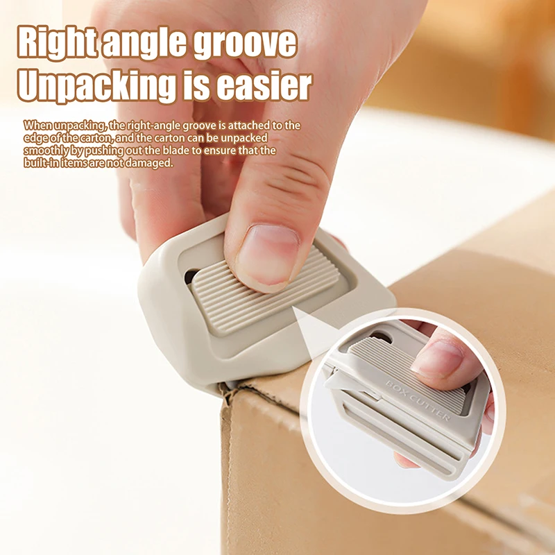 

Automatic Retractable Box Cutter Ceramic Blade Magnetic Safety Portable Opening Tool For Home Offices Warehouses Logistics