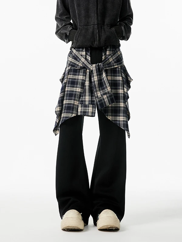 

American High Street Casual Pants Men's Autumn Winter Hiphop Street Dance Loose Straight Leg Sweatpants Sli And Haome