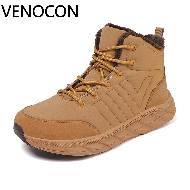 VENOCON Barefoot Ball Extra Wide ToeBox Shoes Men Women Minimalist Winter Snow Thermal Plush Feet Boots Sneakers Footwear Man