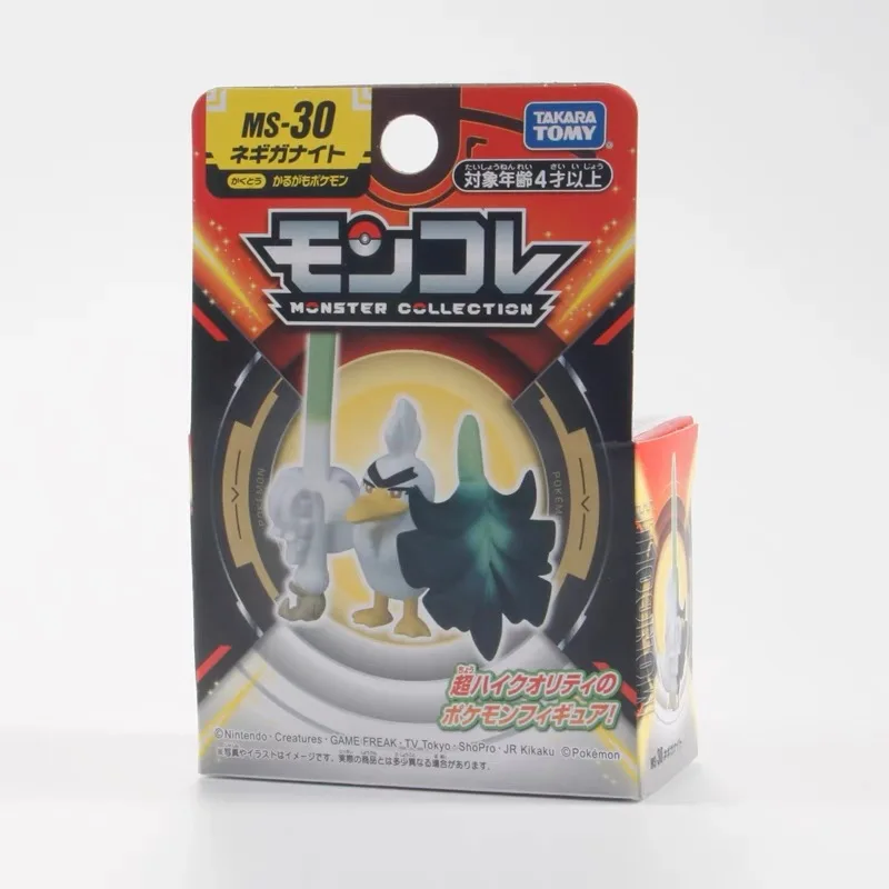 Figuras de Pokémon TAKARA TOMY originales, MS-30, farfeth 'd, PVC, 5cm, modelo de Pokémon, regalo, colección de Anime, juguete para niños