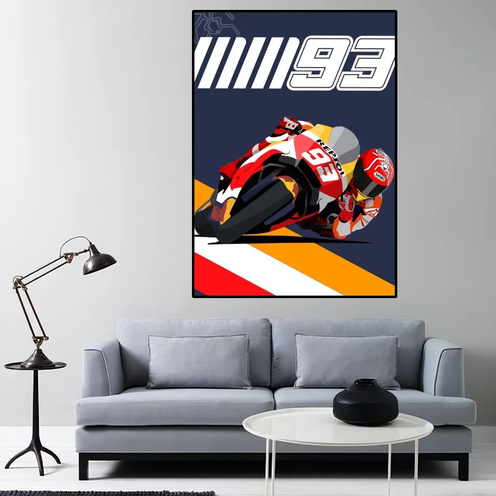 M-Marc MM93 M-Marquez Poster Home Room Decor Livingroom Bedroom Aesthetic Art Wall Painting Stickers