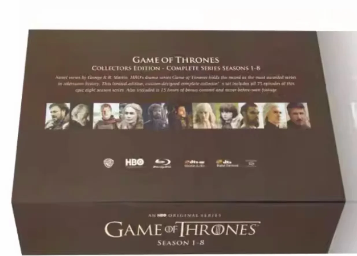 Brand New BD Blu-ray High Definition Game of Thrones Seasons 1–8 33 Disc Set English Audio with Chinese Subtitles