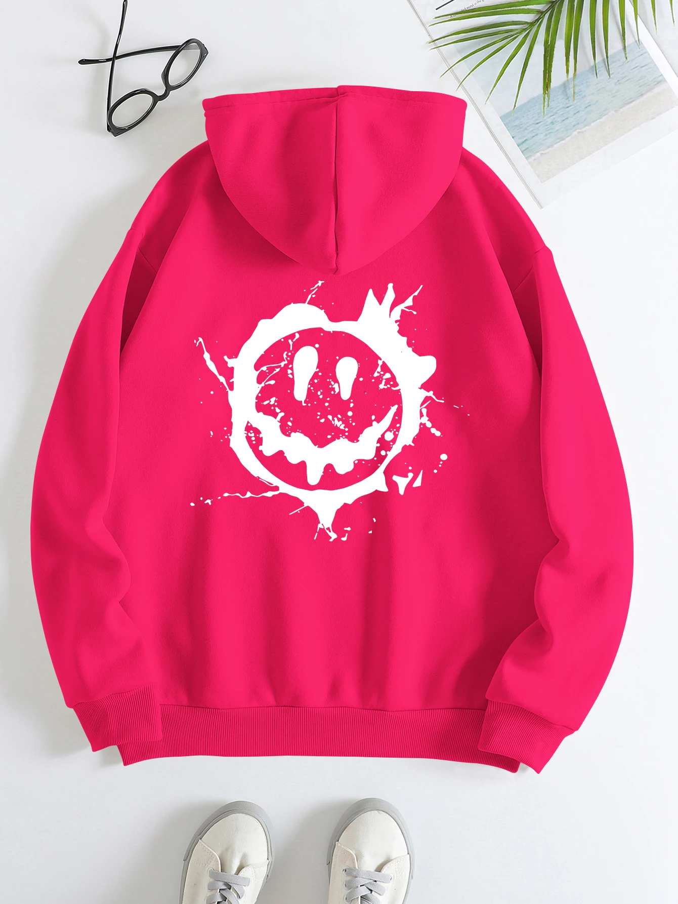 

Fashionable and versatile comfortable and loose texture trendy all-season sweatshirt casual style letter print