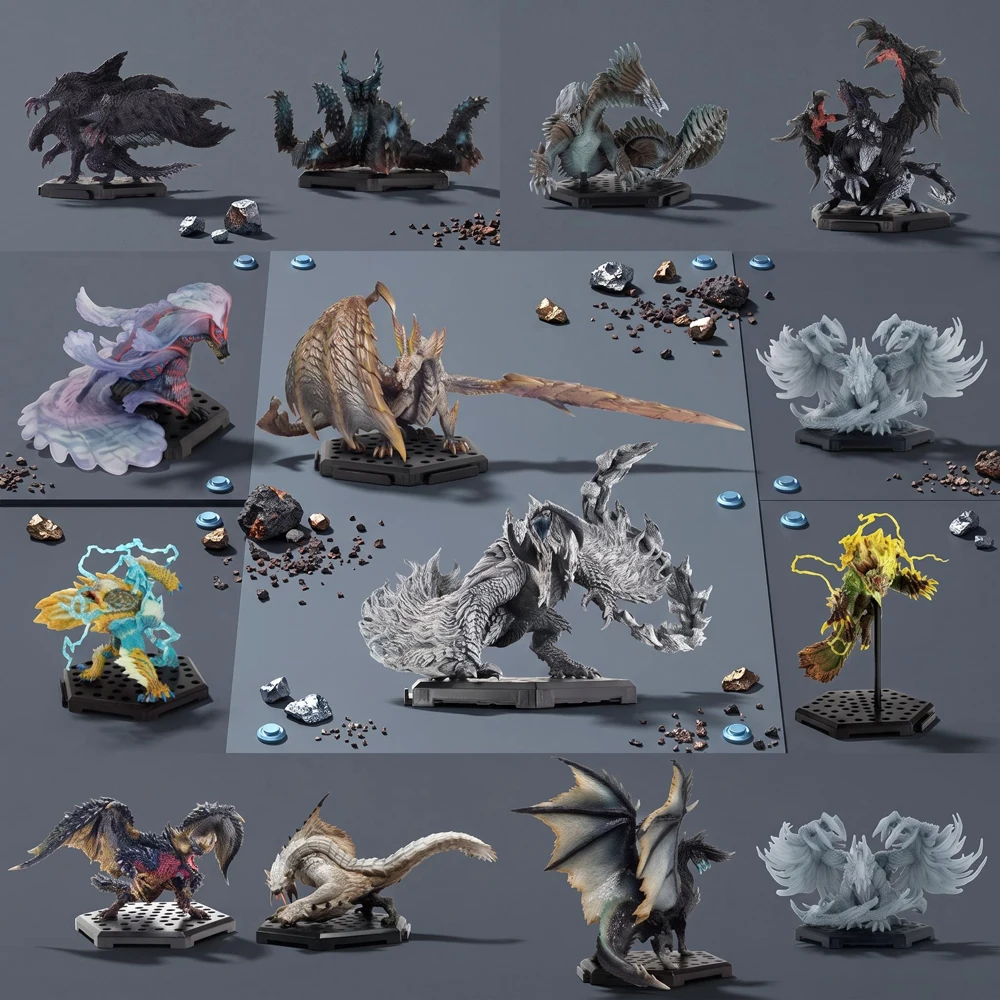 2027 Monster Hunter ARPG GAME Uth Duna‌ Guardian Arkveld Elder Rax Nergigante PVC Model Dragon Action Figure Kids Toy Gifts