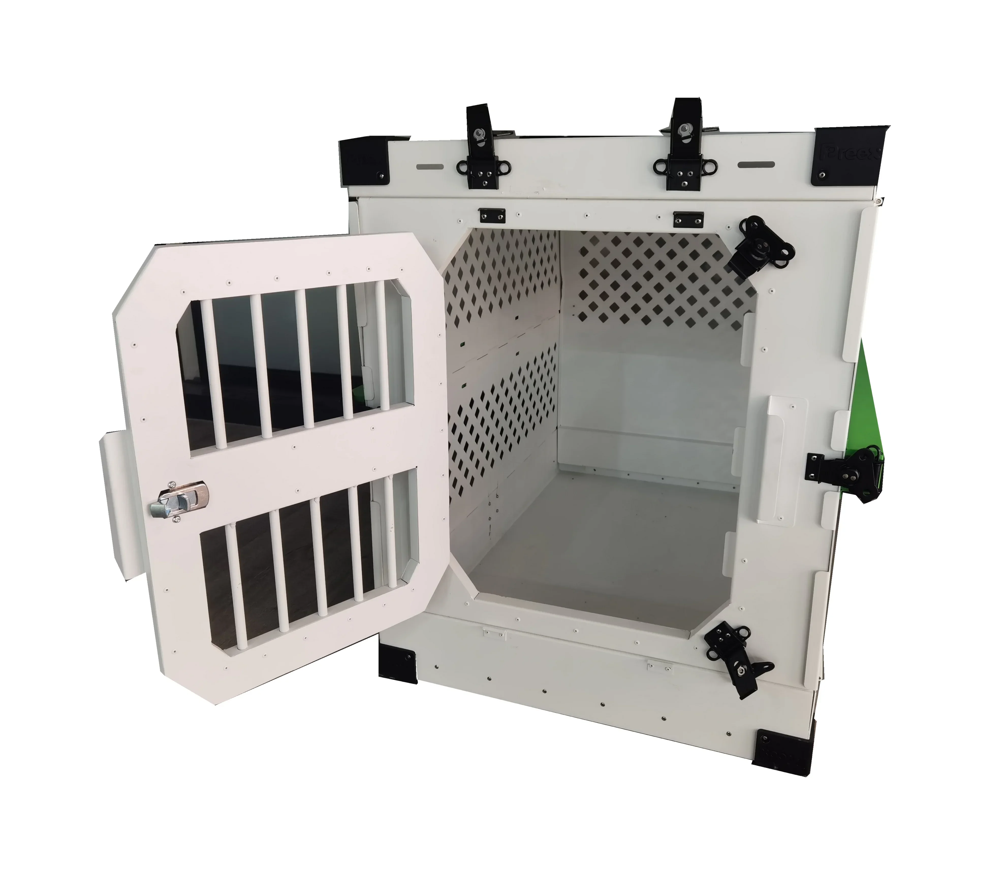 

Customizable Stackable Dog Cages Metal Kennels Aluminium Lightweight Dog Travel Kennel