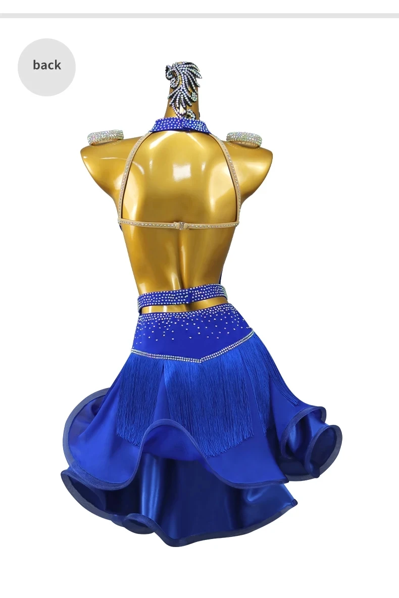 Damenkleid Lateinamerikanisches Tanzkostüm Mädchen Ballsaal Bühnenkostüm Damenbekleidung 2026 Eleganter Abend Sexy Kurzer Rock Mädchen Abschlussballkleidung – Detail 10