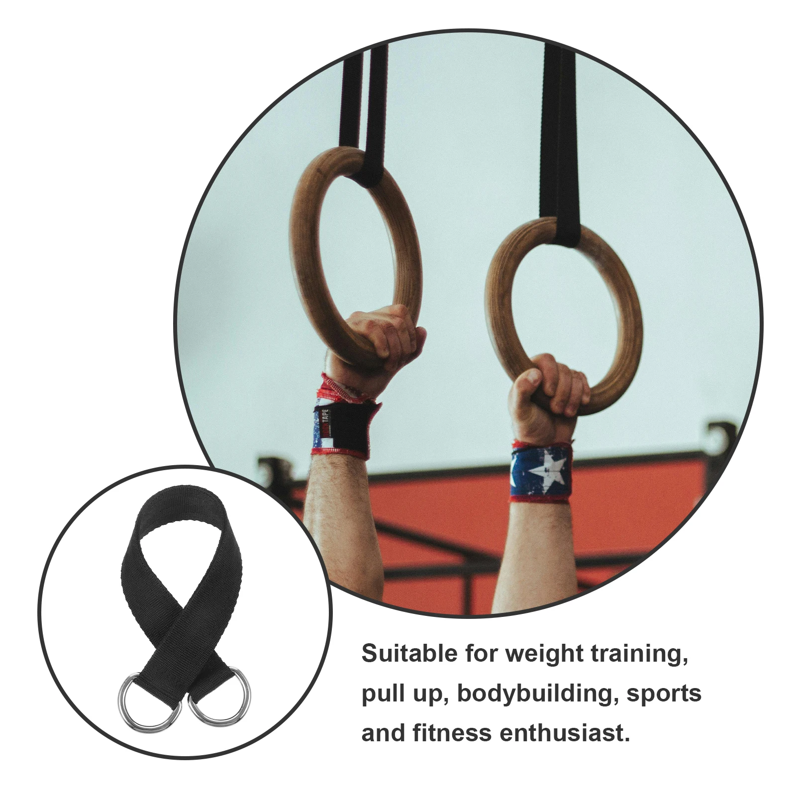 

6 Pcs Hanging Accessories Pull up Assistance Band Ankle Strap Fitness