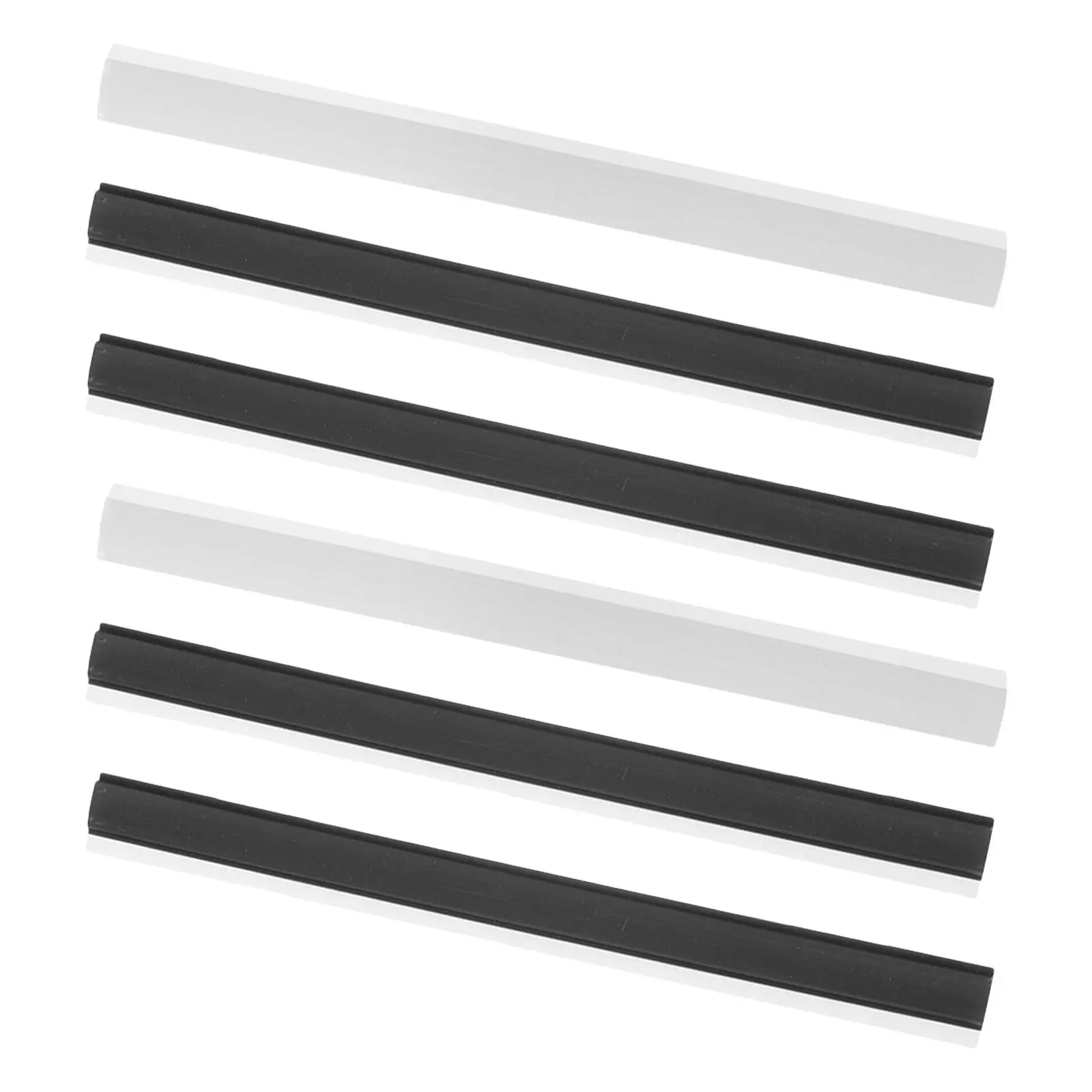 6Pcs Dustpan Edge Strip Replacement Rubber Lip 26Cm for Dustpan Repair Household Cleaning Accessories Garbage Shovel Edge