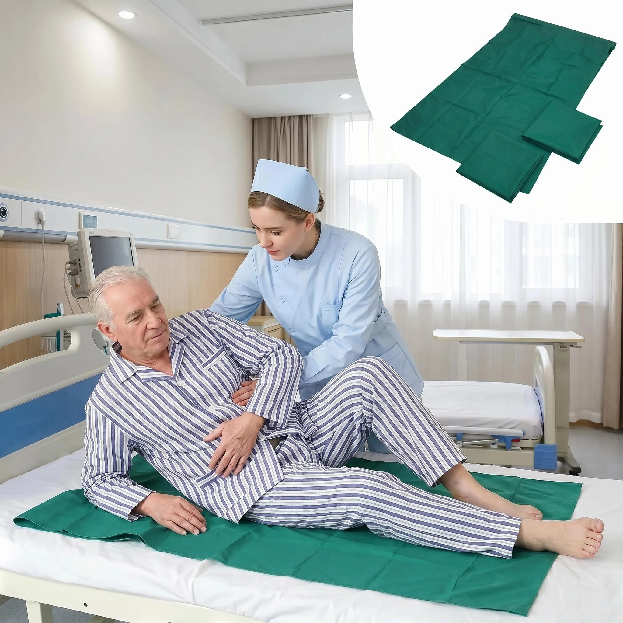 

BUYHAO Tubular Slide Sheet: Washable, Reusable Patient Transfer Aid for Cars, Wheelchairs, Beds, Hospitals & Nursing Homes
