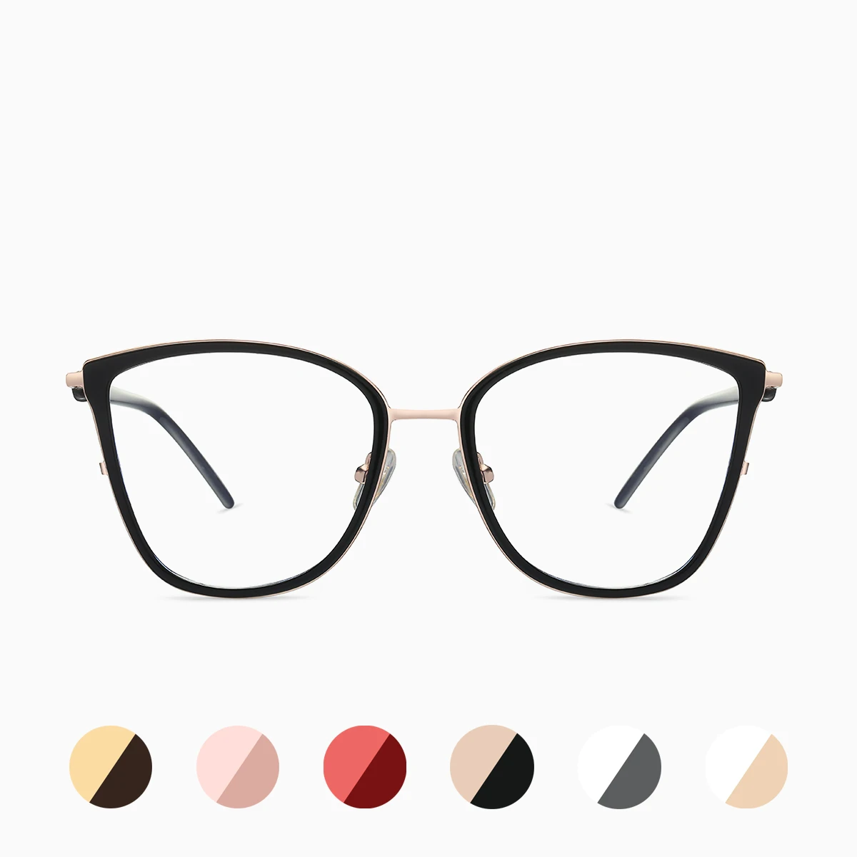 JMISUS الوافدين الجدد فراشة النظارات الطبية عالية الجودة المعادن امرأة النظارات البصرية لمكافحة الضوء الأزرق اللونية