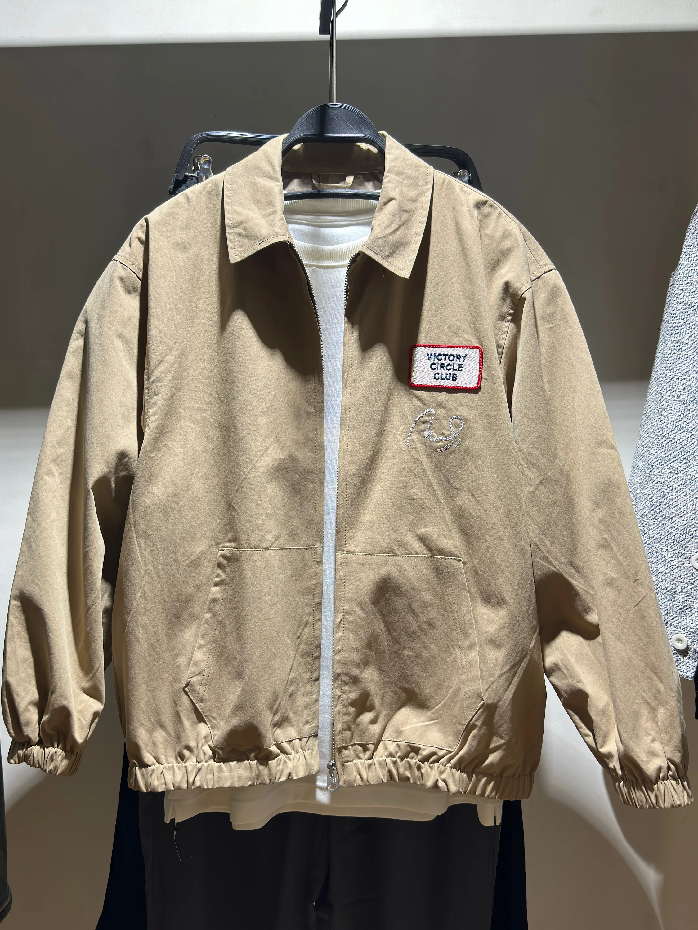 

Loose Fit Outdoor Jaet New Autumn Men's Workwear Embroidered Patch Decorated Youth Casual Long Sve Collar Jaet