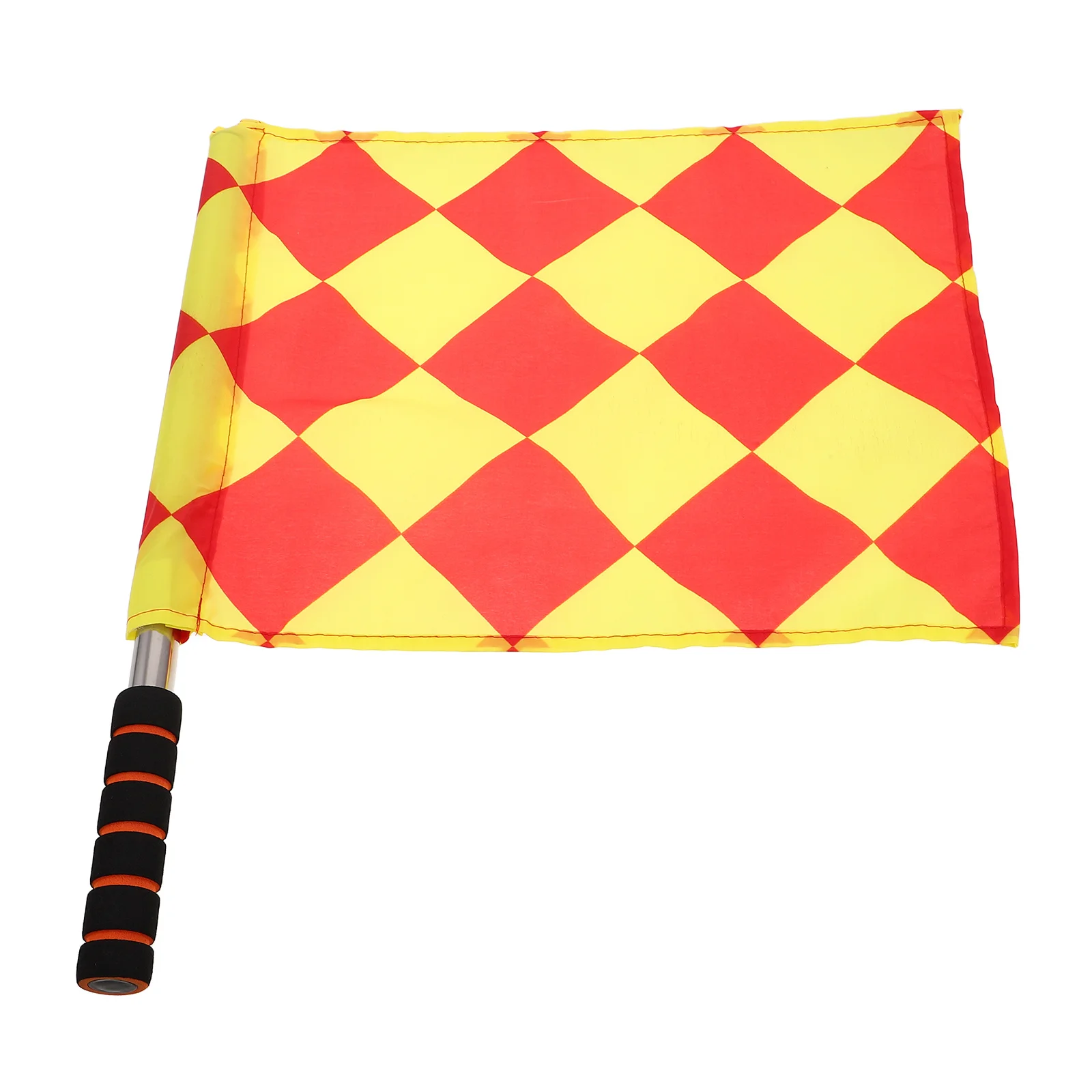 

Soccer Referee Flag with Ergonomic Handle Bright Signal Flag for Sports Competition Training Portable Football Match Accessory