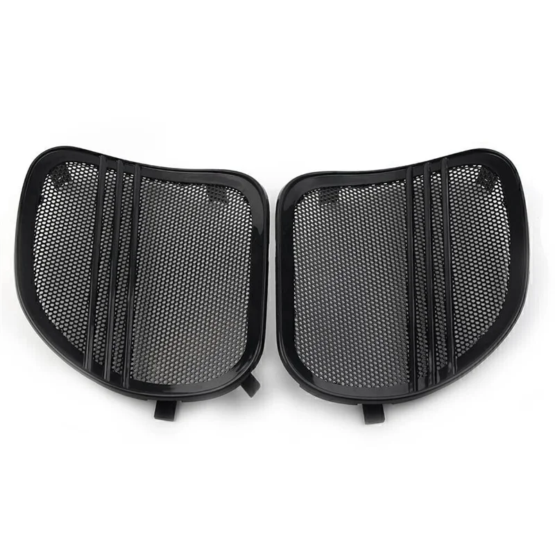 Motorcycles Tri-Line Speaker Grills Cover Trim for Harley Road Glide 2015-2023 FLTRX FLTRXSE FLTRU Horn Mesh Caps A