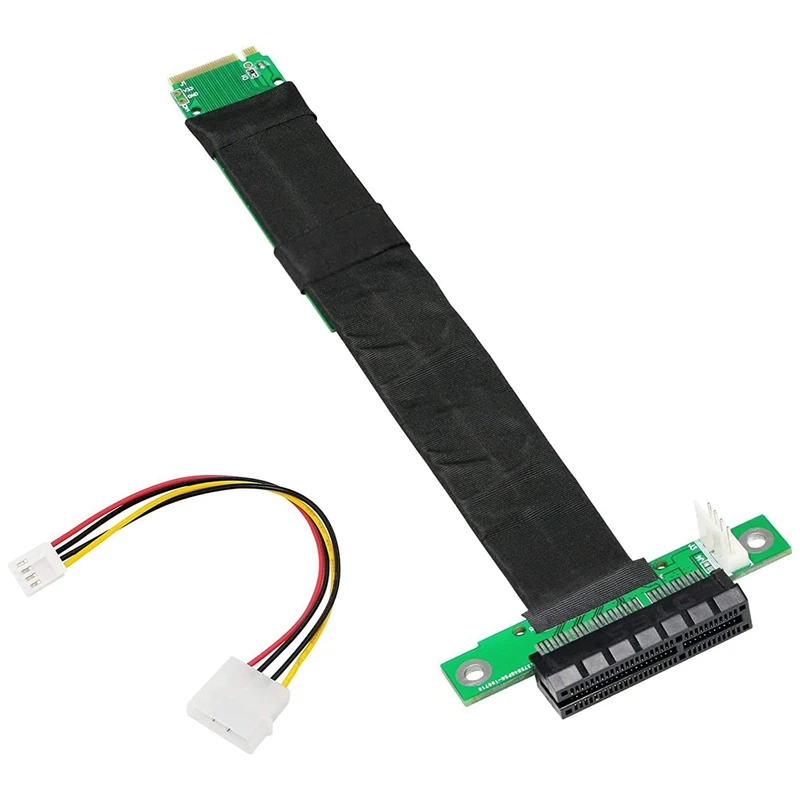 M.2 NGFF NVME Key M To Pcie 3.0 X4 Extension Cable M2 Key-M PCI-Express Extension Cord 4 PIN Power Cable