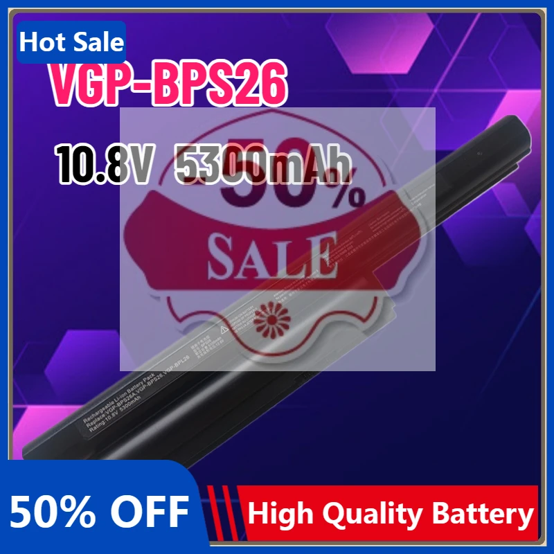 

New BPS26 11.1V 4400mah Battery For Sony Vaio VGP-BPL26 VGP-BPS26 VGP-BPS26A VPCEH16EC Sony Vaio CA CB EG EH EJ EL