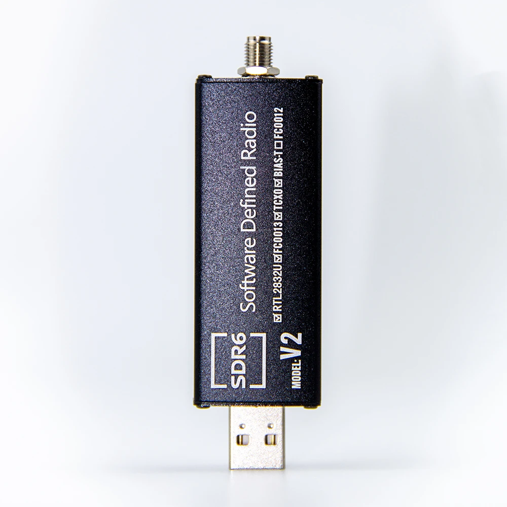 RTL2832U SDR6 V2 FC0012 FC0013 Software Defined Radio Receiver With L-Band Plug Play USB Powered ADS-B Decoding