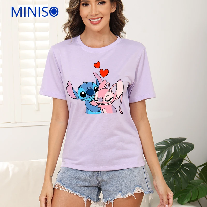 

Women's Short Sleeve Top Disney Mickey Mouse Cartoon Print Women Short Sleeve T-Shirt Casual And Comfortable Women's T Shirts