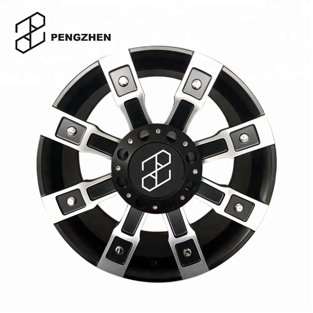 

Pengzhen Hotsale 16" 17" 18" 19" 20" Black Machine Face Forged 5x127 6x135 4x4 Offroad Wheels Rim for Jeep Wrangler