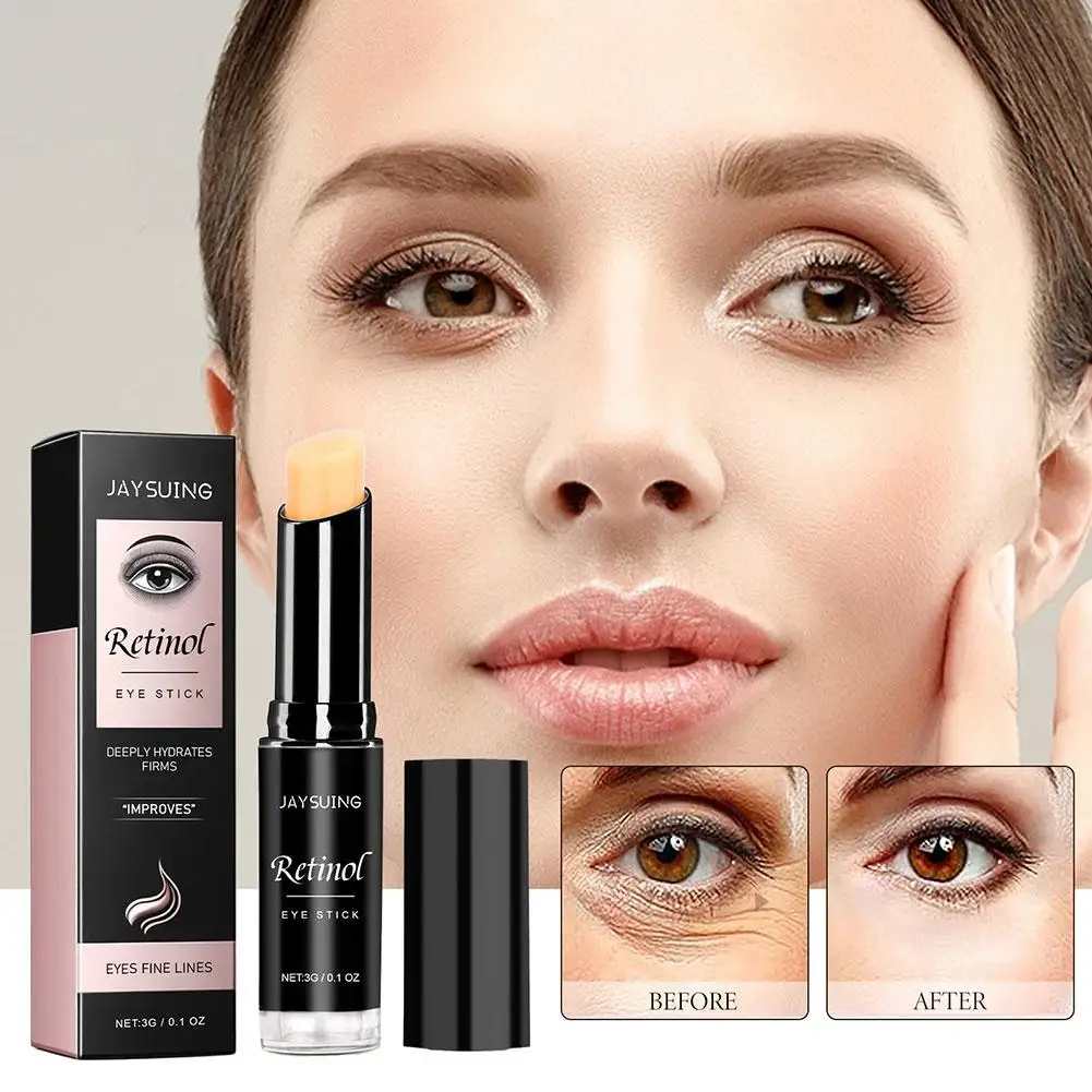 3g retinolo Eye Cream Stick per le donne levigante cura degli occhi alleviare il gonfiore idratazione profonda idratazione cura della pelle X5Y5